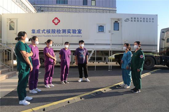 山西省长治市支援二二二团集成式核酸检测实验室投运