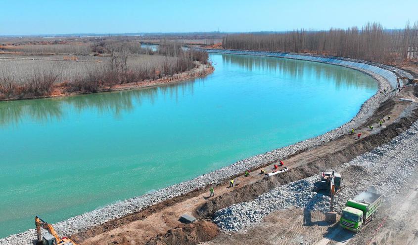 奋力开战“开门红”！开都河防洪工程建设忙